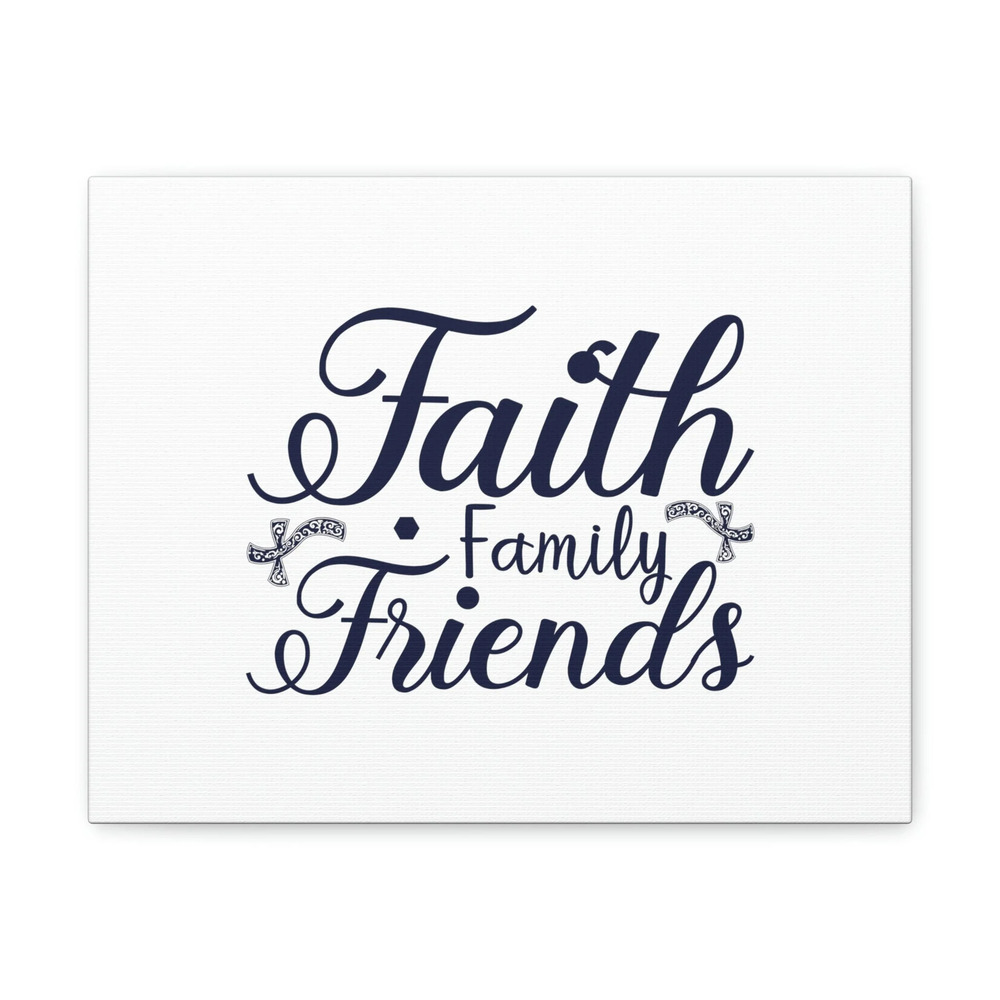 Scripture Walls Proverbs 27:17 Faith, Family And Friends Blue Bible Verse